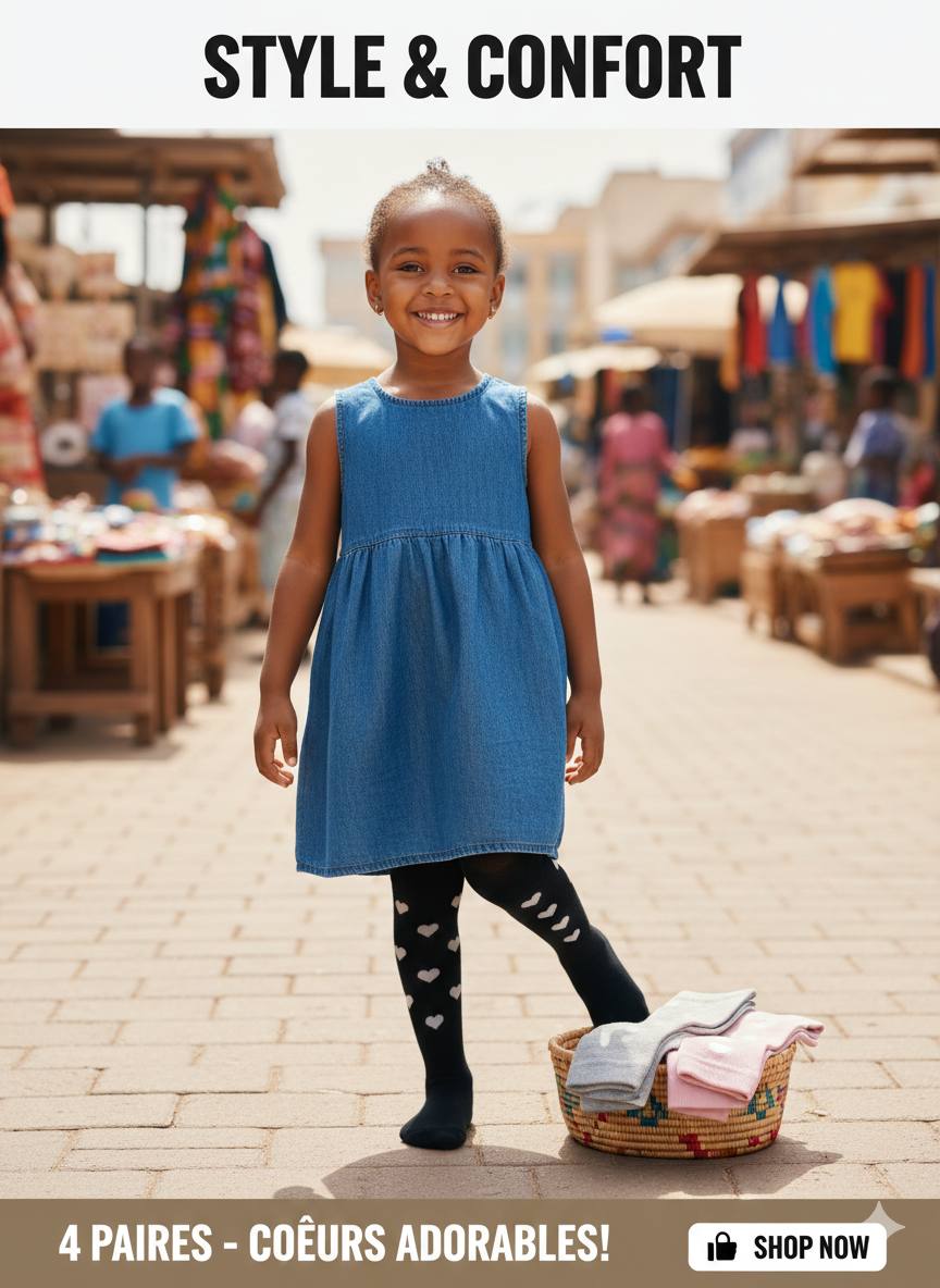 Collants "Doux Cœurs" pour Enfants