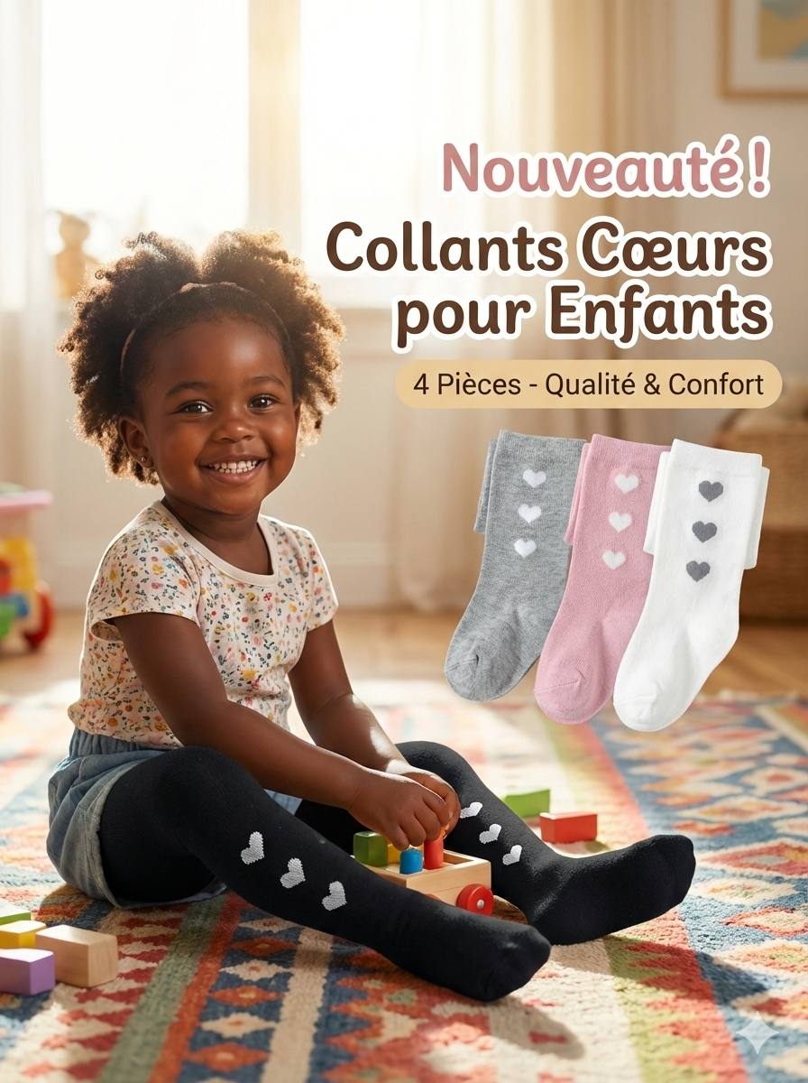 Collants "Doux Cœurs" pour Enfants